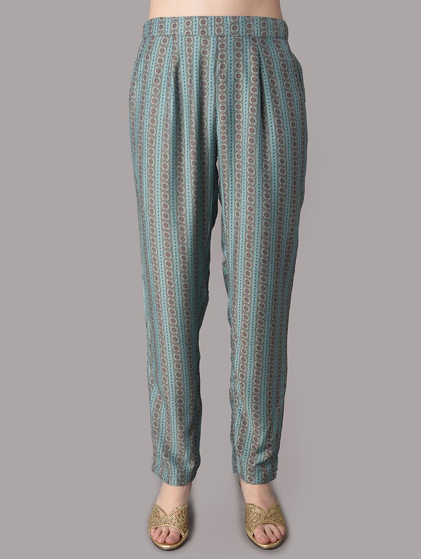 women printed three quarter sleeves kurta pant set - 21559435 - Standard Image - 5