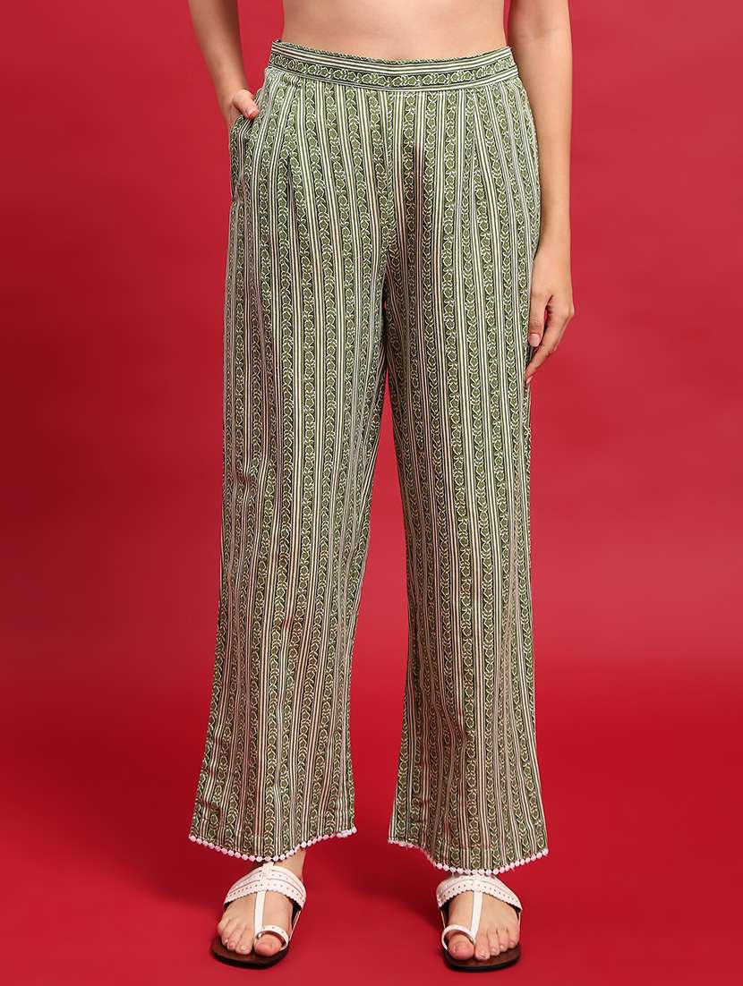 women printed three quarter sleeves kurta pant set - 21559481 - Standard Image - 5