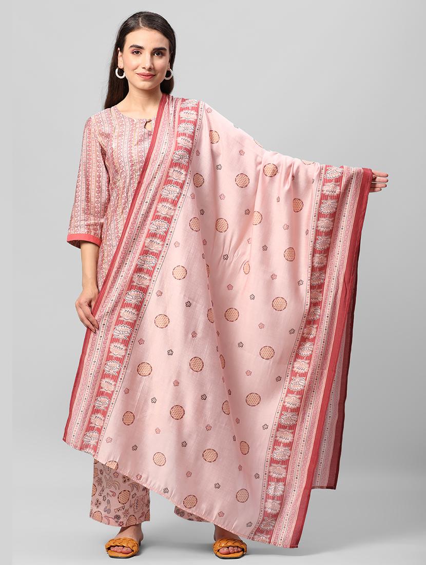 women printed kurta palazzo set with dupatta - 21559505 - Zoom Image - 0
