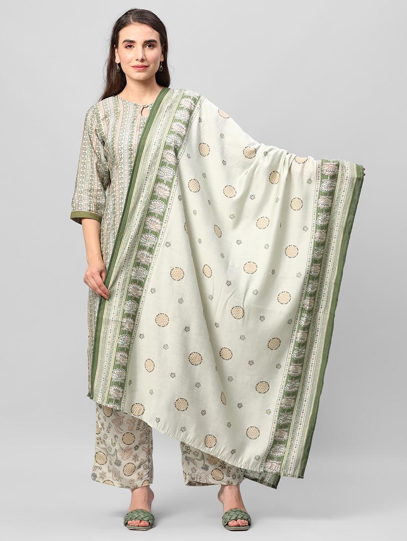 women printed kurta palazzo set with dupatta - 21559506 - Zoom Image - 0