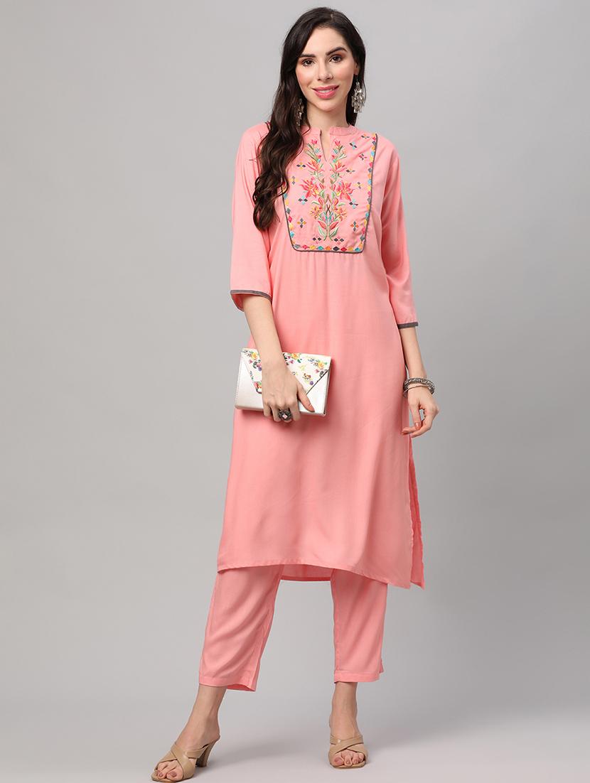 women embroidered kurta pant set with dupatta - 21559507 - Zoom Image - 0