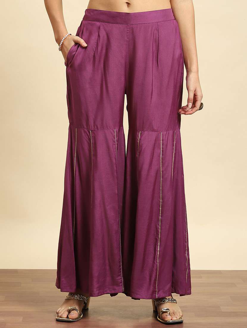 women printed kurta sharara set with dupatta - 21559598 -  Standard Image - 5