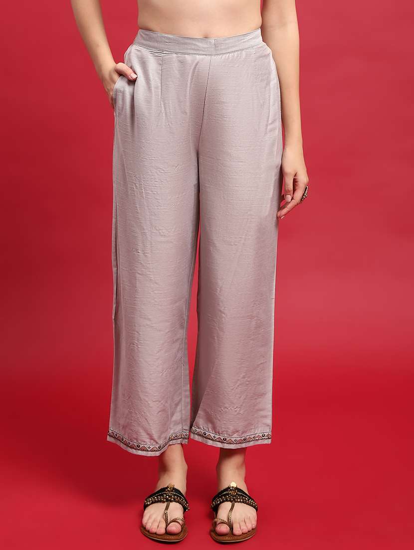 women self design three quarter sleeve suit set - 21559643 - Standard Image - 5