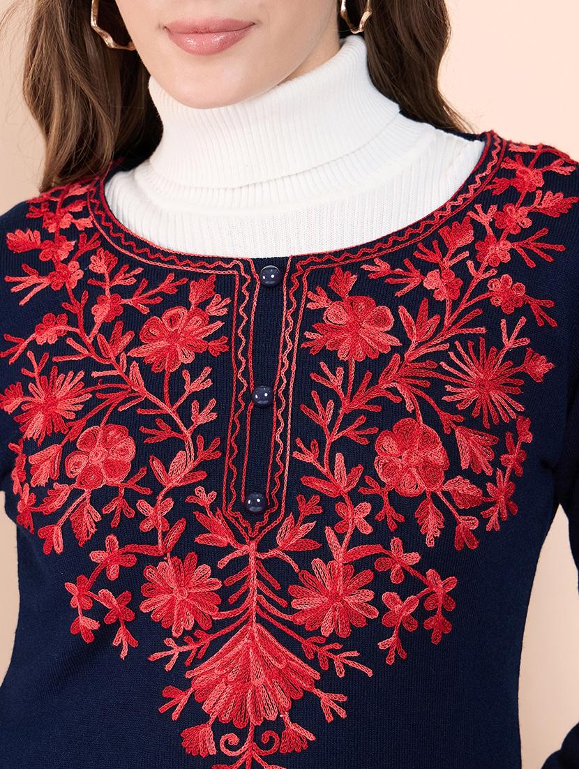 women embroidered long sleeves kurti - 21560192 - Standard Image - 5