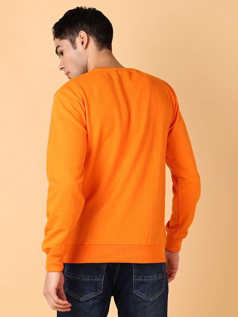 men long sleeves front print sweatshirt - 21560535 -  Standard Image - 3