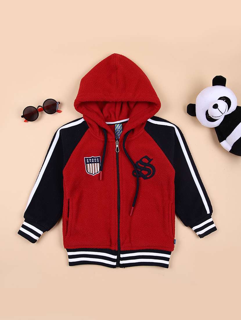 boys color block long sleeve sweatshirt