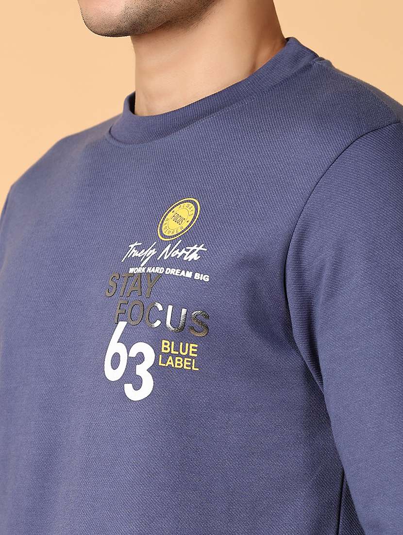 men long sleeves placement print sweatshirt - 21560548 -  Standard Image - 5