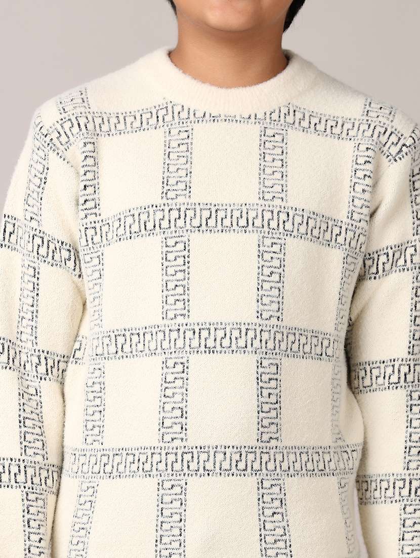 boys checkered long sleeve pullover sweater - 21560564 - Standard Image - 3