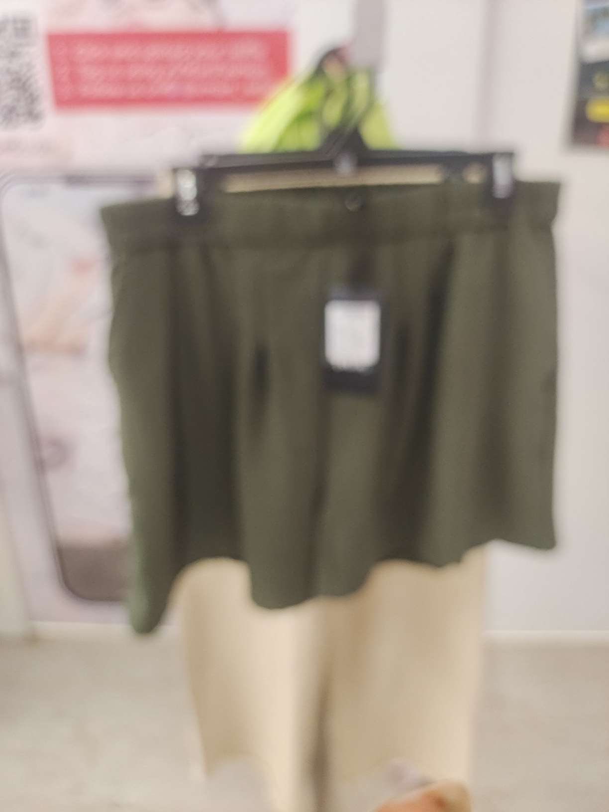 olive polyester shorts - 21560627 - Zoom Image - 0