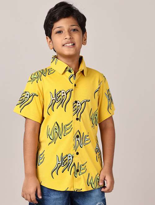 boys short sleeves printed shirt - 21560646 - Standard Image - 0
