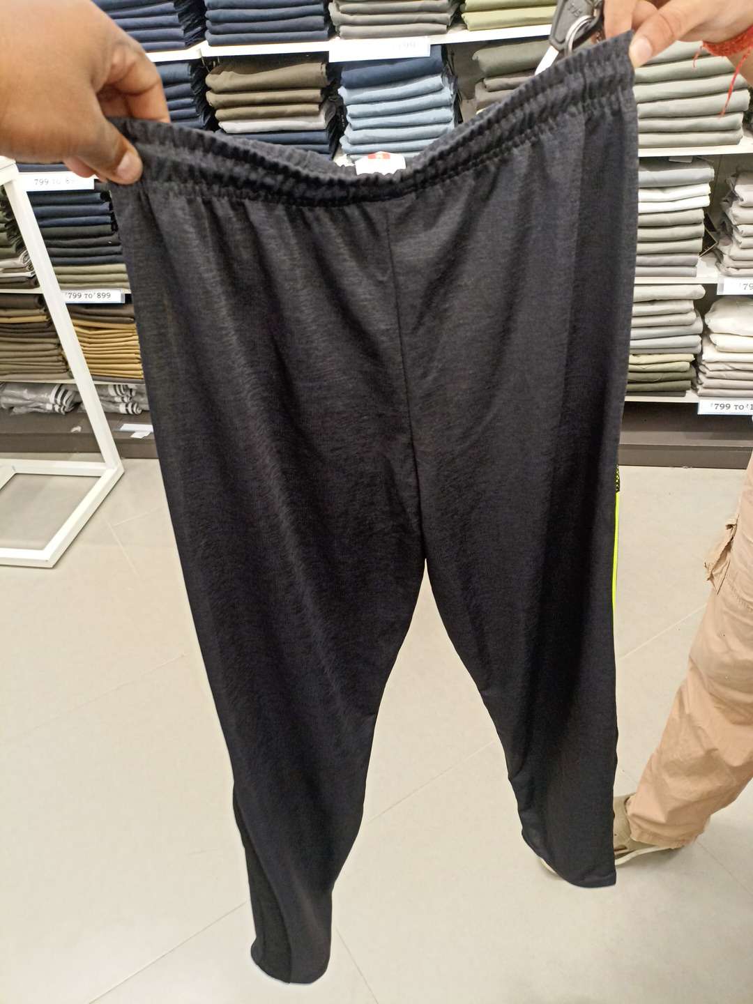 charcoal grey terry track pant - 21560718 -  Zoom Image - 0
