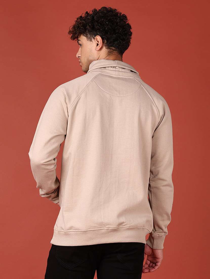 men long sleeves chest print sweatshirt - 21561280 -  Standard Image - 3