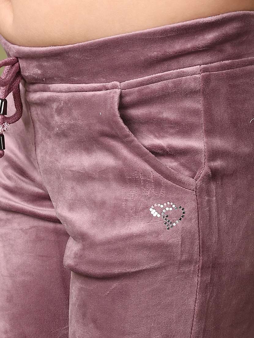 women solid mid rise track pant - 21561299 -  Standard Image - 5