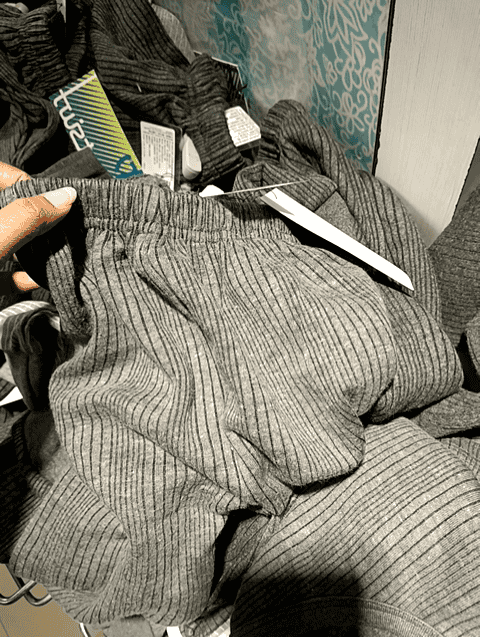 charcoal melange poly cotton thermal - 21561329 -  Zoom Image - 0
