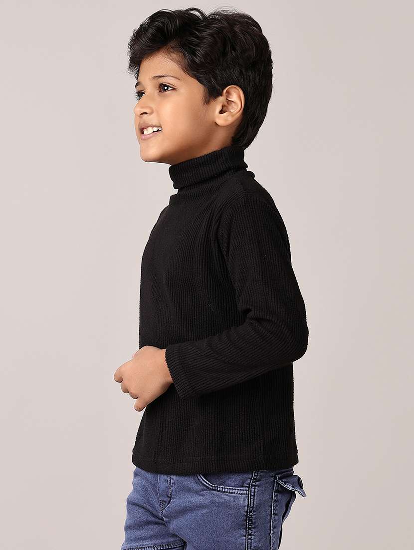 boys solid long sleeve pullover sweater - 21561336 -  Standard Image - 5