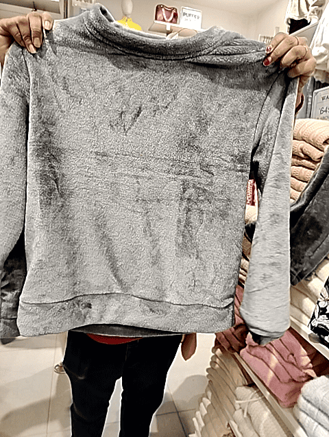 grey fur sweatshirt - 21561345 -  Standard Image - 0
