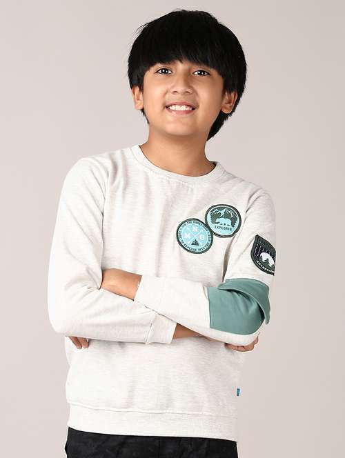 boys long sleeves placement print sweatshirt - 21561360 -  Standard Image - 0