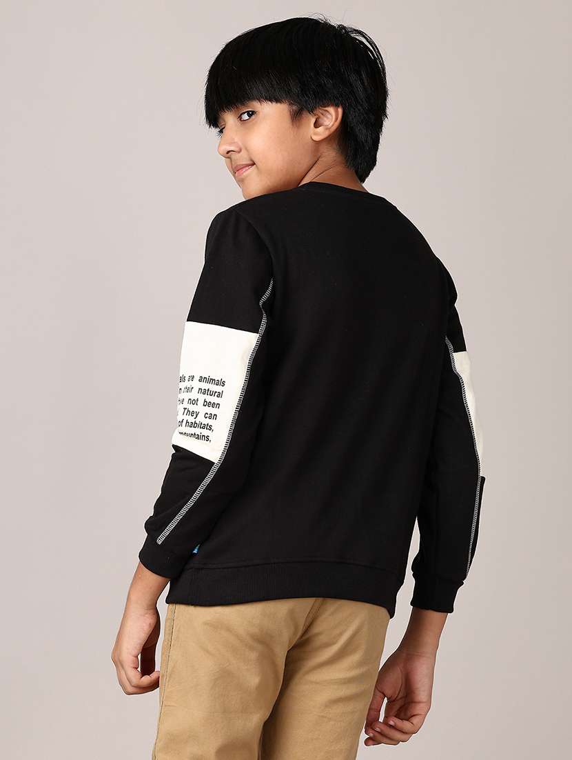 boys long sleeves placement print sweatshirt - 21561361 -  Standard Image - 3