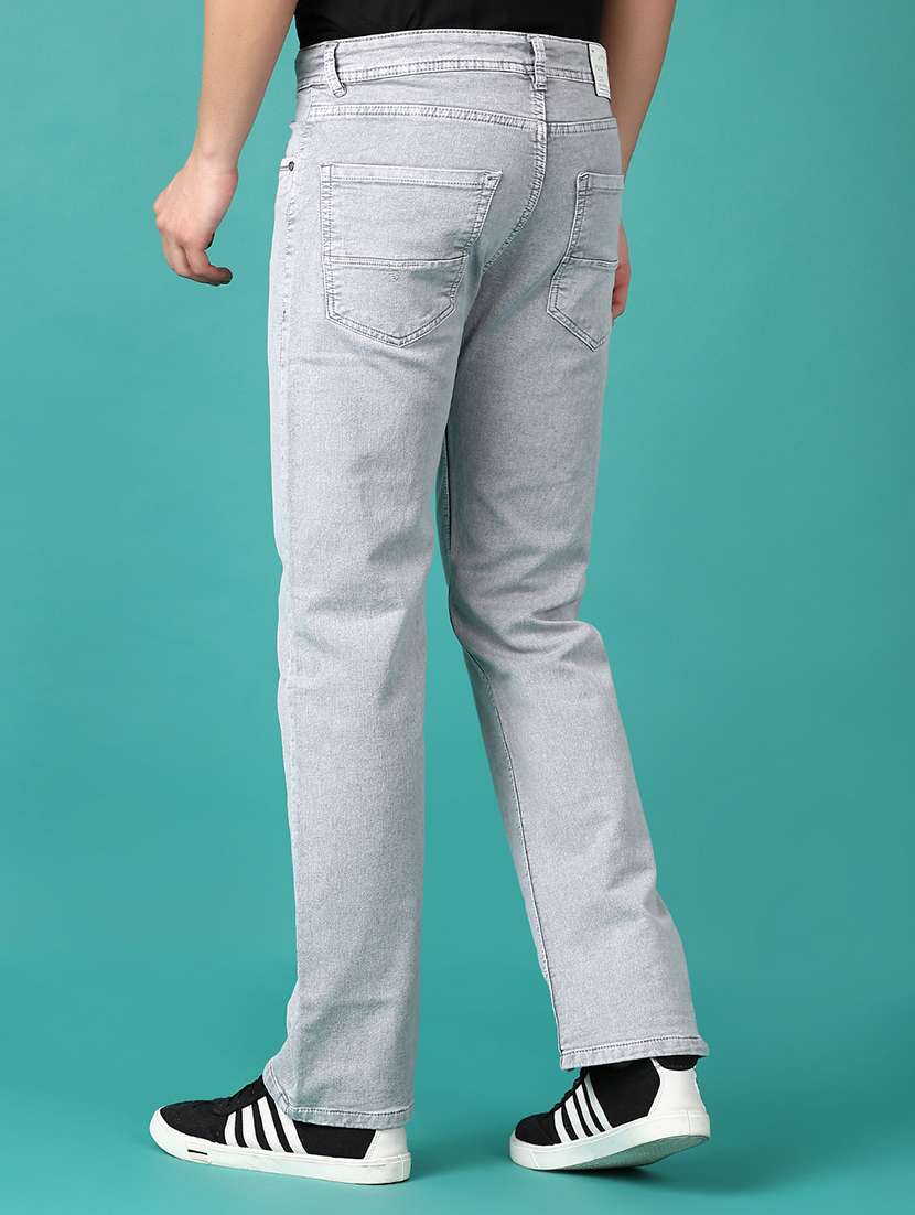 men mid rise plain jeans - 21561364 - Standard Image - 3