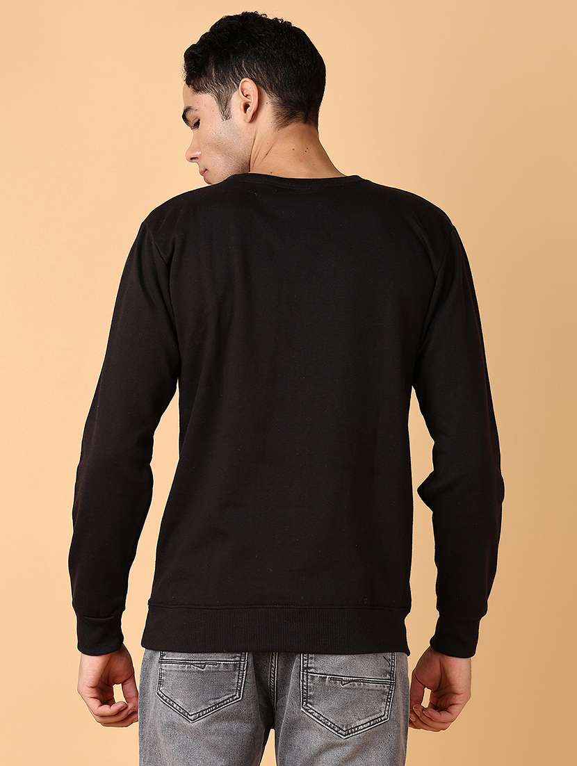 men chest print round neck regular fit sweatshirt - 21561397 -  Standard Image - 3