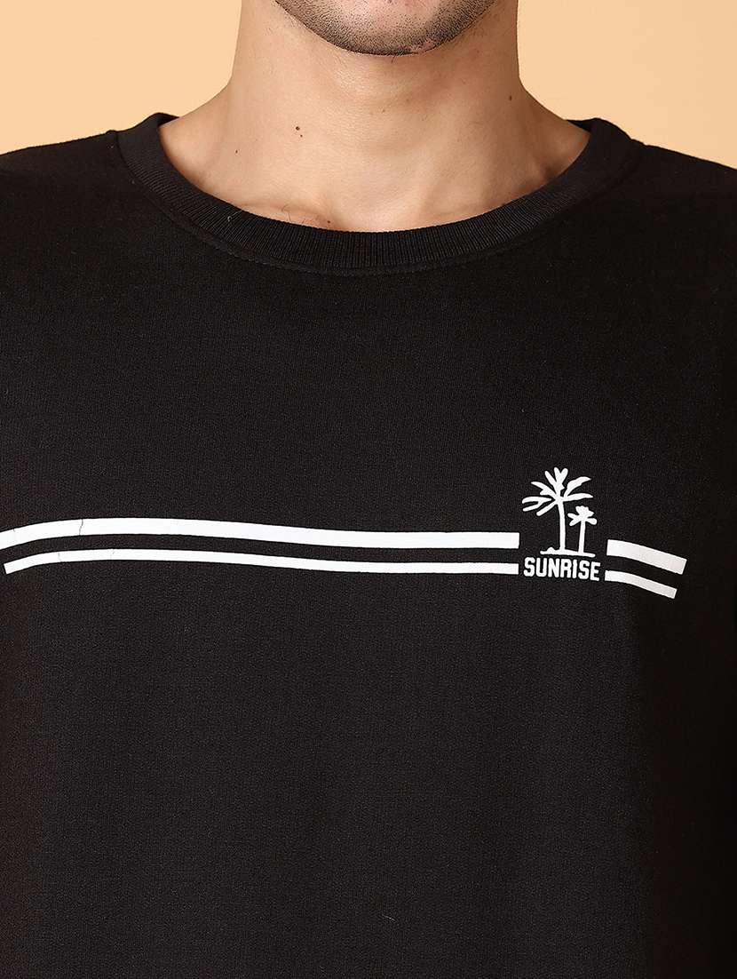 men chest print round neck regular fit sweatshirt - 21561397 -  Standard Image - 5