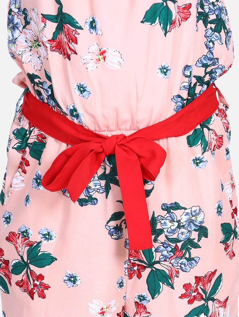 girls floral printed sleeveless full length jumpsuit - 21561667 - Standard Image - 3