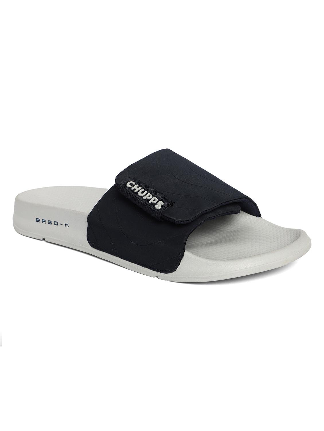 men black solid velcro slider - 21561907 - Zoom Image - 0
