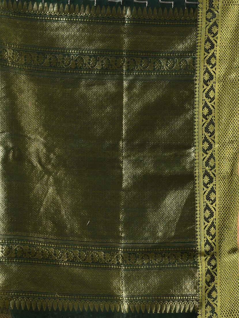 women self design handloom saree with blouse - 21562073 - Standard Image - 3