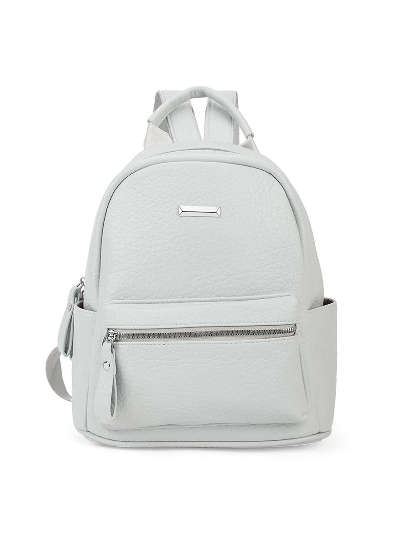 solid blue leatherette bagpack - 21562332 -  Zoom Image - 0