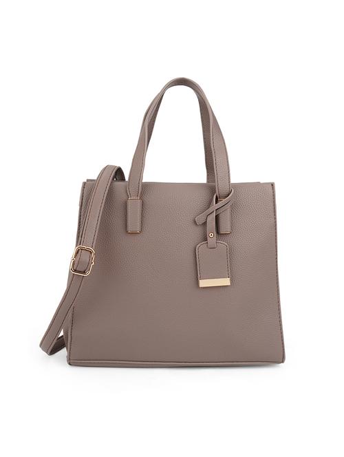 women grey solid handbag - 21562346 - Standard Image - 0