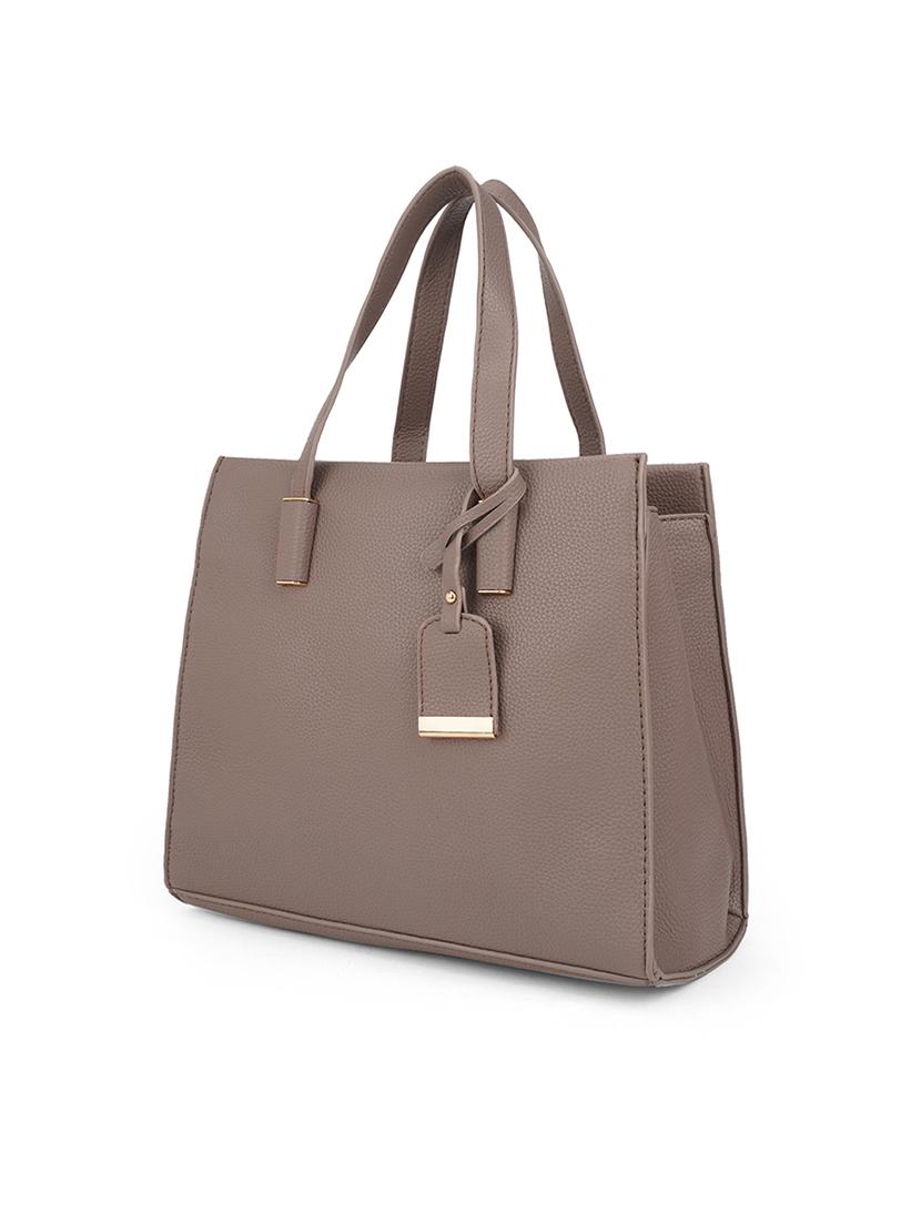 women grey solid handbag - 21562346 - Standard Image - 3