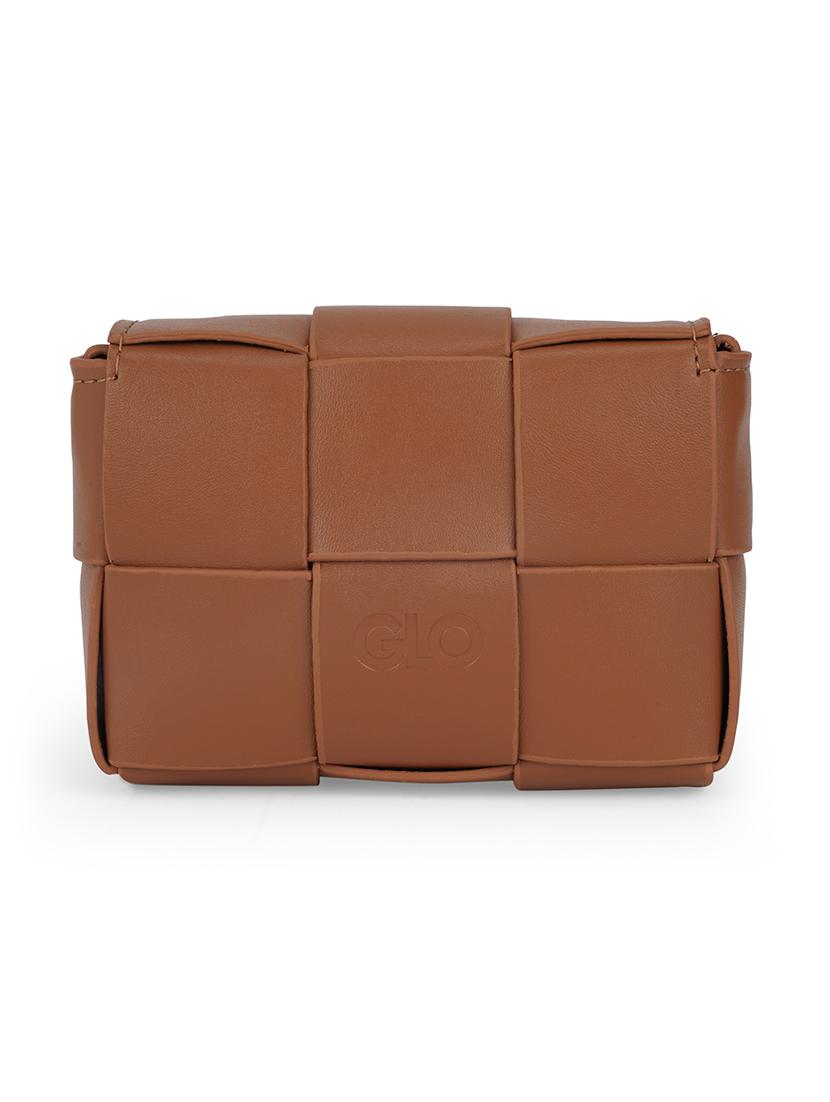 tan leatherette (pu) sling bag - 21562362 - Zoom Image - 0