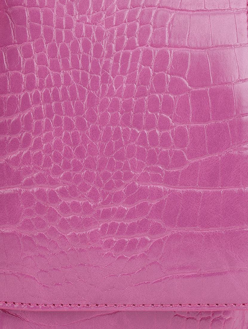 pink textured leatherette sling bag - 21562369 - Standard Image - 3
