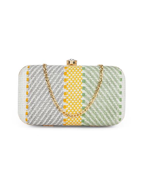 women green pu box clutch - 21562398 - Standard Image - 0