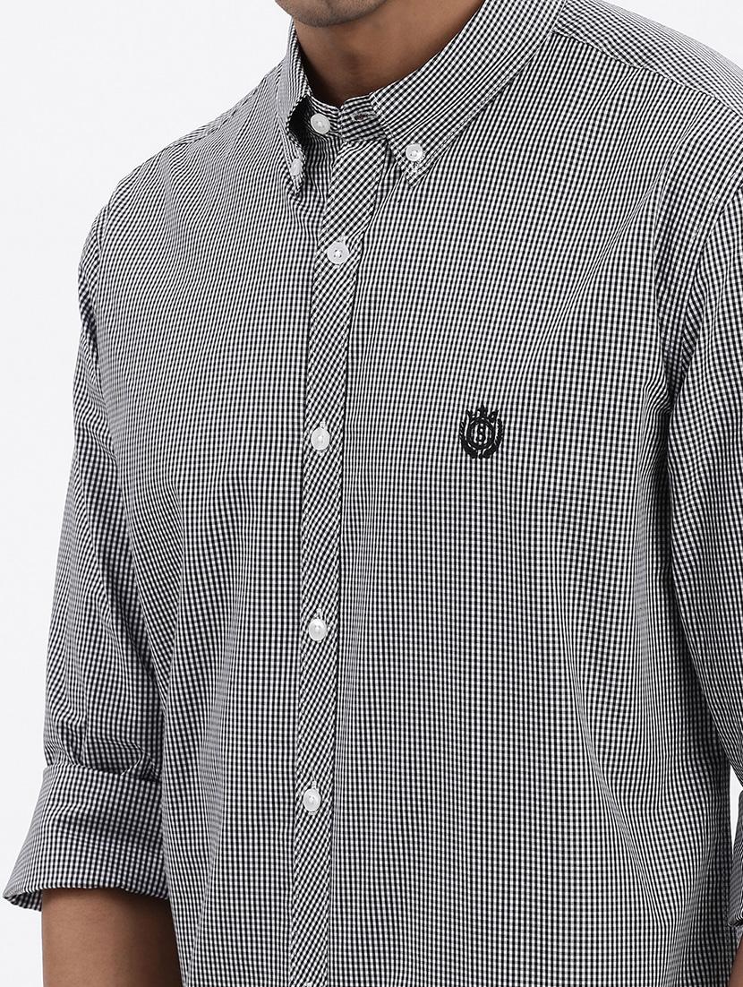 men checkered long sleeve casual shirt - 21562515 - Standard Image - 5