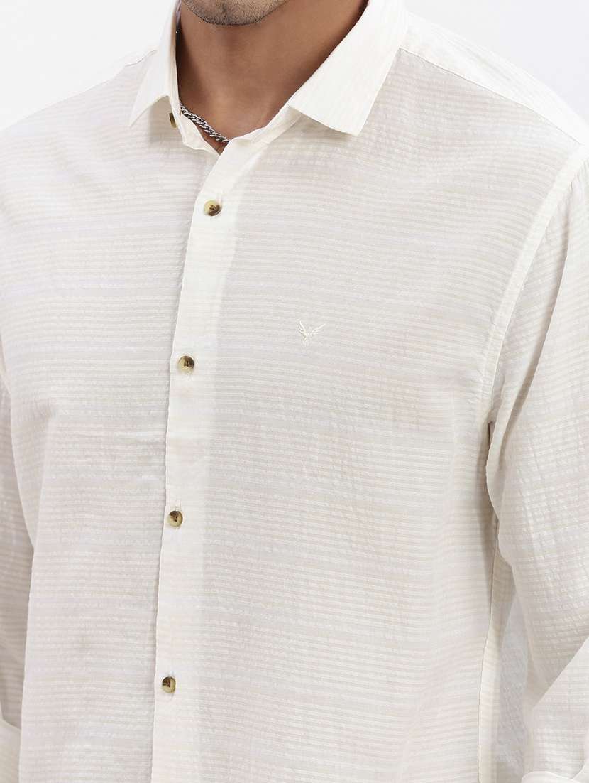 men striped long sleeve casual shirt - 21562523 -  Standard Image - 5