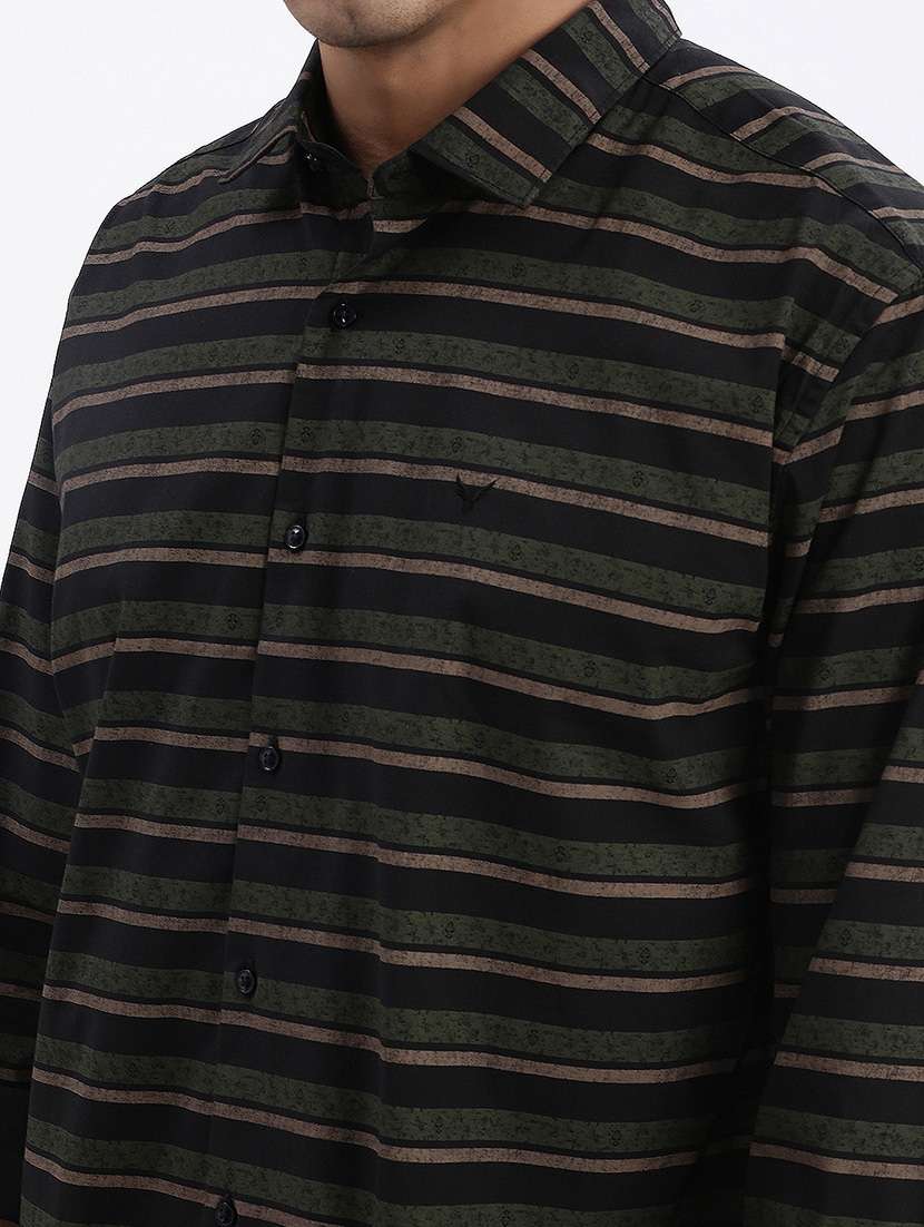men striped long sleeve casual shirt - 21562530 -  Standard Image - 5