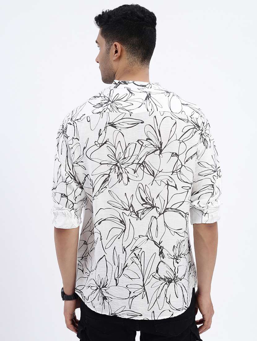 men floral long sleeve casual shirt - 21562532 -  Standard Image - 3