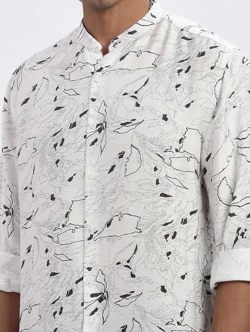 men printed long sleeve casual shirt - 21562533 - Standard Image - 5