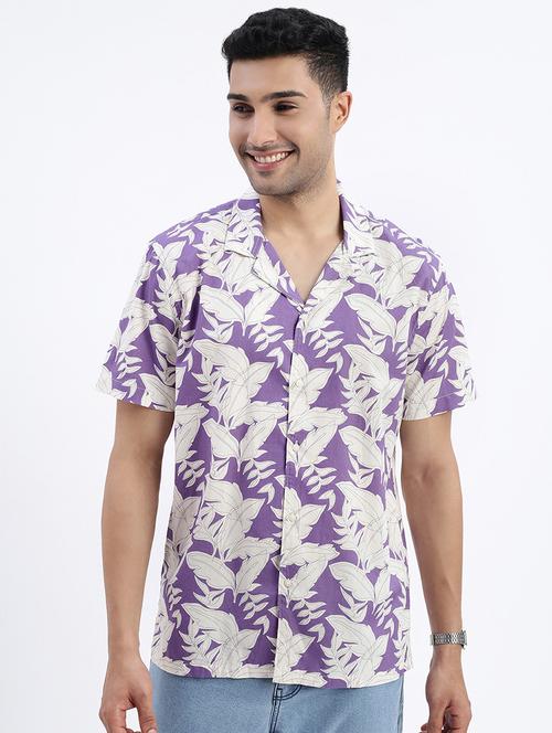 men printed short sleeve casual shirt - 21562534 -  Standard Image - 0