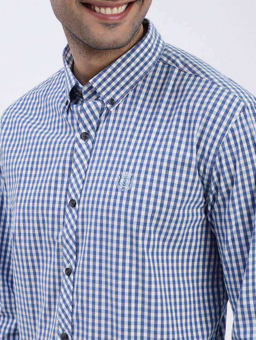 men checkered long sleeve casual shirt - 21562545 -  Standard Image - 5