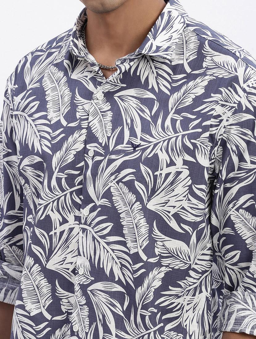 men printed long sleeve casual shirt - 21562549 - Standard Image - 5