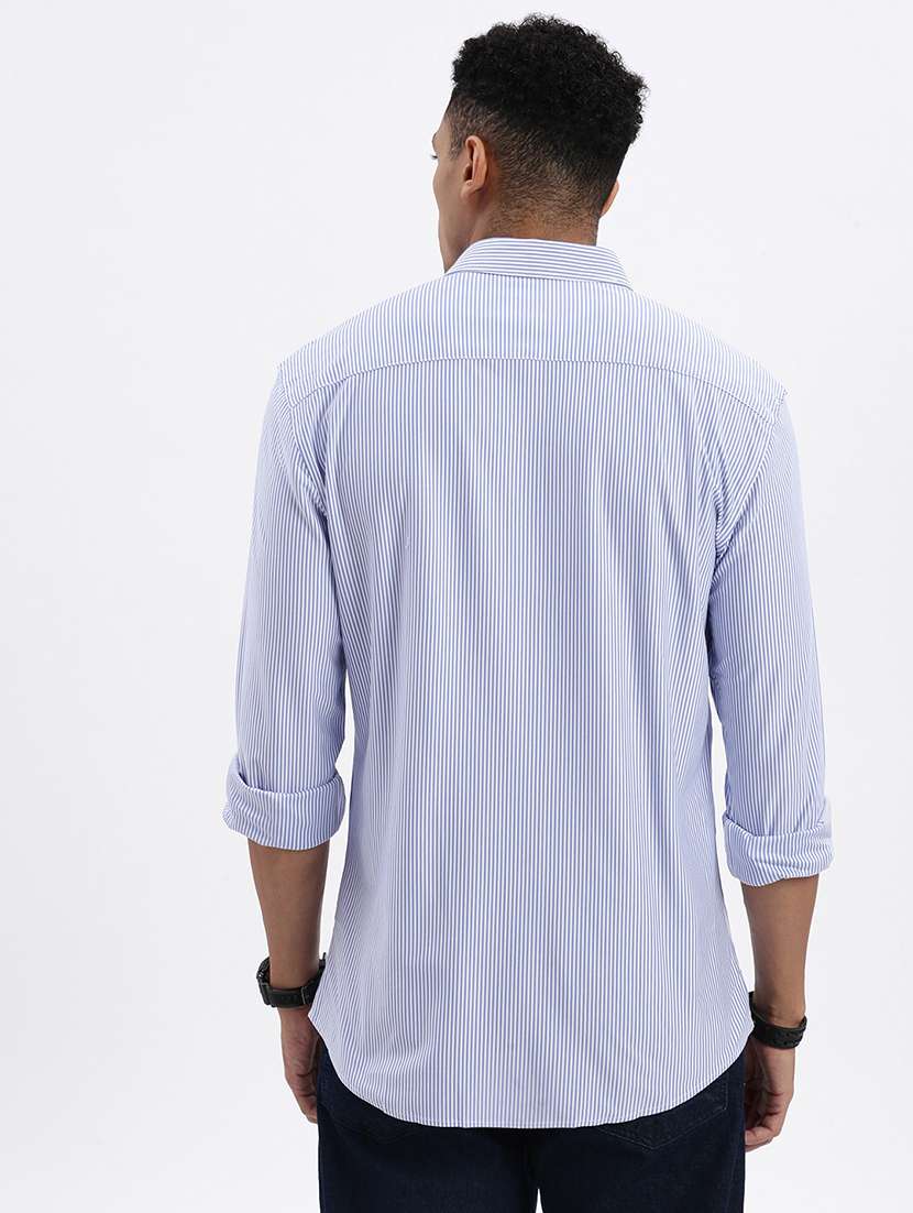 men striped long sleeve casual shirt - 21562567 -  Standard Image - 3