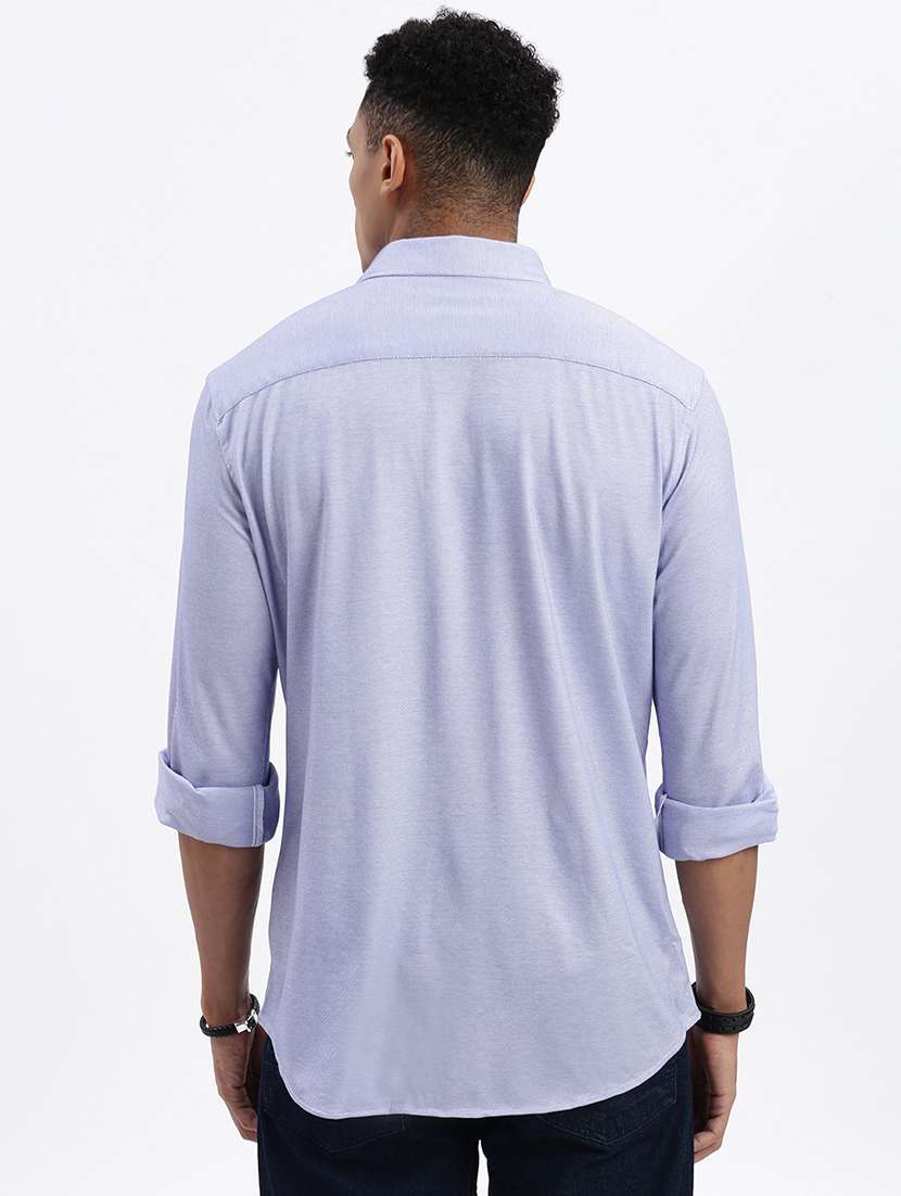 men striped long sleeve casual shirt - 21562568 - Standard Image - 3
