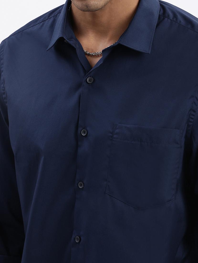 men solid long sleeve casual shirt - 21562571 - Standard Image - 5