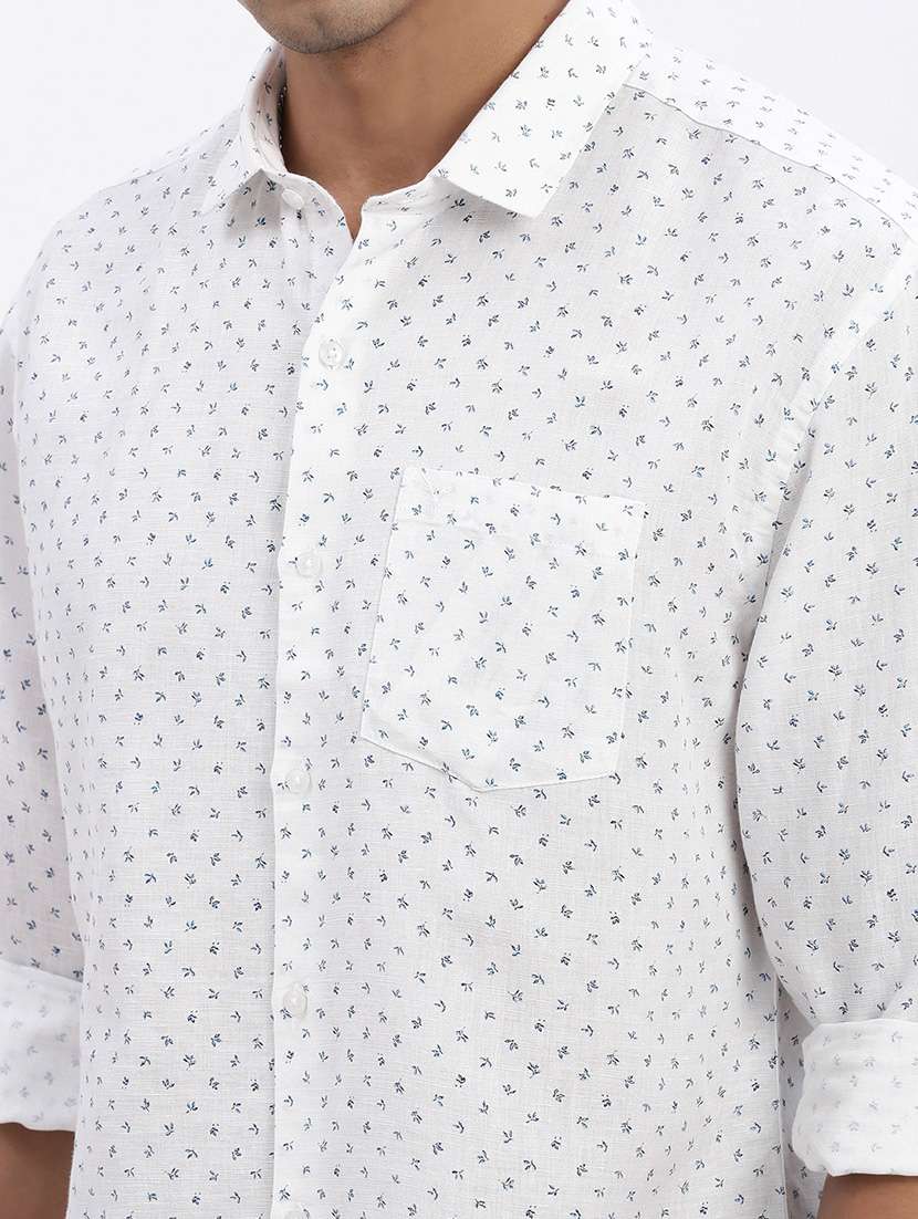 men printed long sleeve casual shirt - 21562576 -  Standard Image - 5