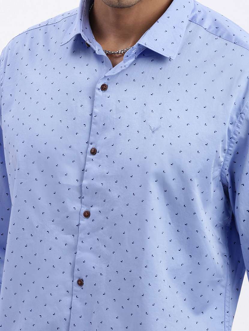 men printed long sleeve casual shirt - 21562577 -  Standard Image - 5