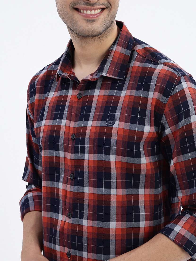 men checkered long sleeve casual shirt - 21562593 -  Standard Image - 5