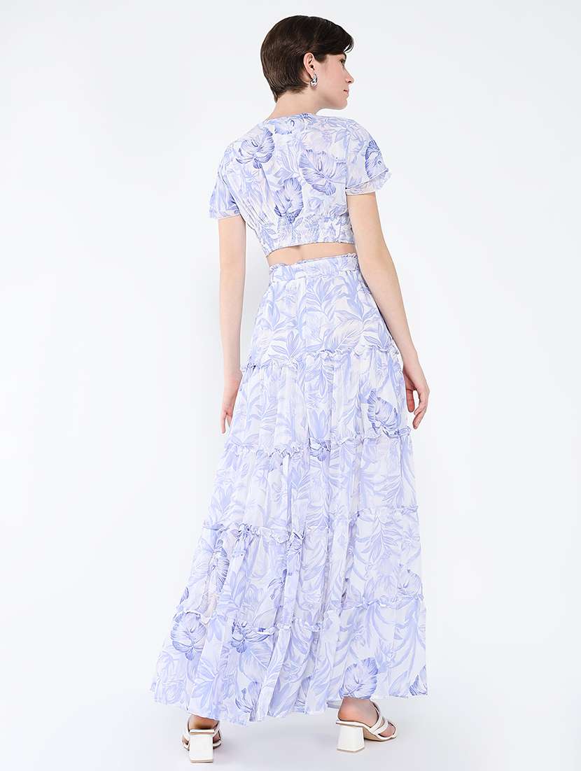 women printed top and skirt co-ord set - 21562596 -  Standard Image - 3