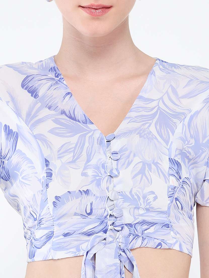 women printed top and skirt co-ord set - 21562596 -  Standard Image - 5